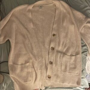 Aerie Women's Cream Cardigan Sweater